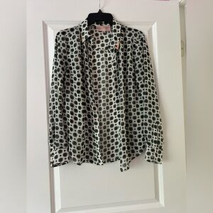 Philosophy Sheer Mandala Polka Dot Blouse